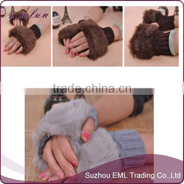 2015 wholesale women acrylic personalized winter gloves
