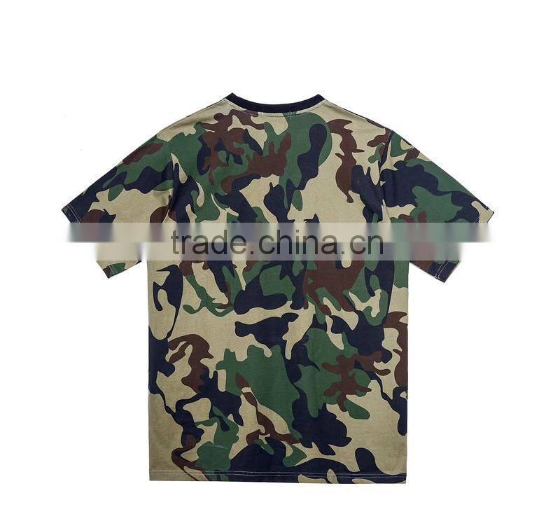 Fashion wholesale mens clothing blank camo t shirts