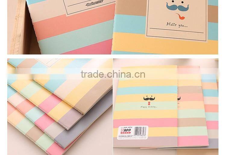 A4 card paper cover planner cheap student notebook customizable stitching organizer