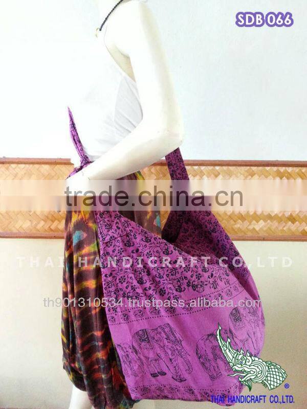 Thai Large Cotton Shoulder Hippie Boho Hobo Sling Crossbody Yaam