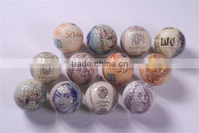 Light weight foam golf ball two colors golf ball