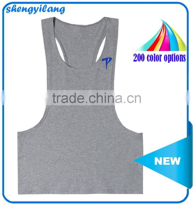 Customized blank gym cotton singlets for men T13355