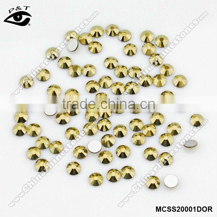 Flat back rhinestones non hotfix DMC aurum color ss20