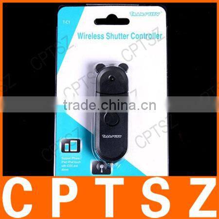 Portble Wireless Remote Release Shutter Camera Control for Iphone + Ipad + Ipod - Black