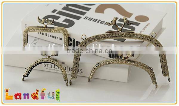 Wholesale Bird Head Kiss Lock Handicraft Supplies Metal Purse Frames