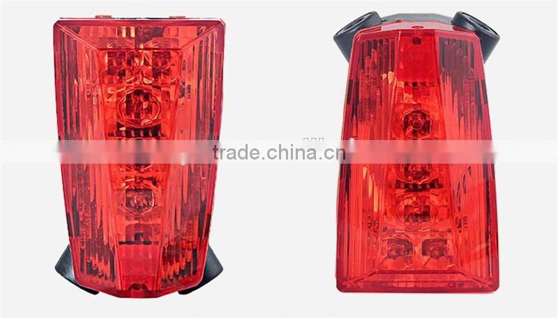 Laser Beams Bike Bicycle Laser Tail Light Rechargeable 5 LED Cycling Rear Light Waterproof Bike Taillight Tail Lamp