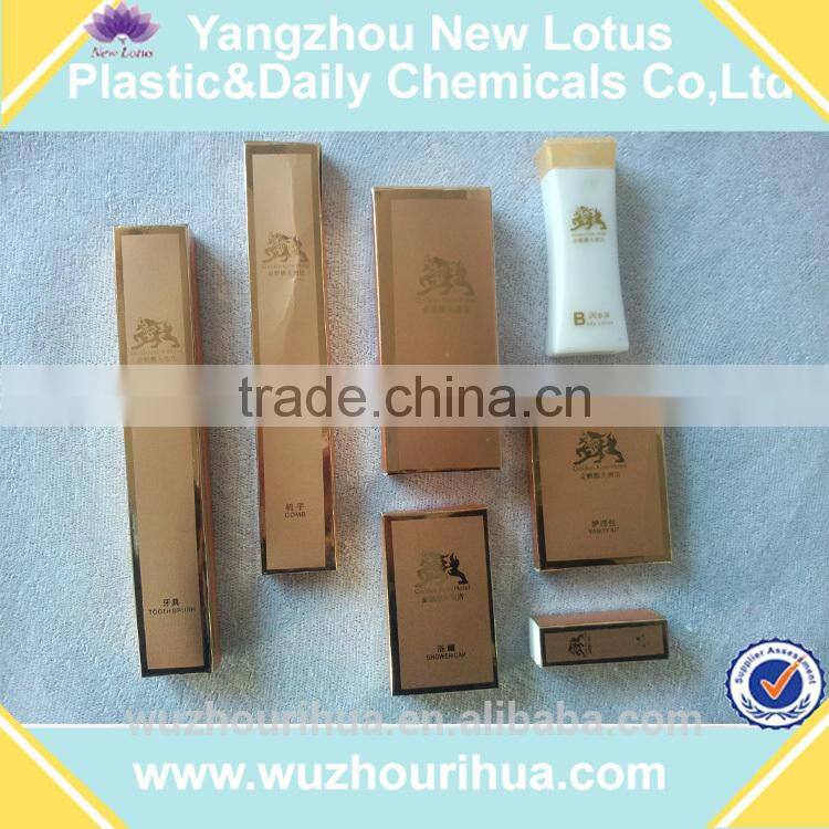 hotel amenity hotel sets soap soa cosmetics golden/silver paper box