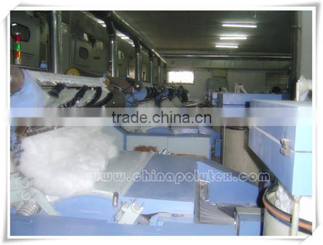 1.5D virgin black polyester staple fiber