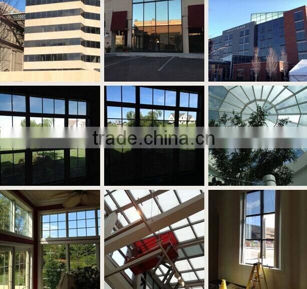Silver green dyed Decorative and protective window glass building solar tint film