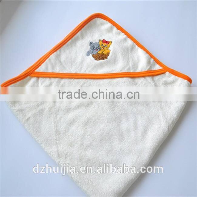 2016 China factory price good quality 100% bamboo baby hooded bath towel blanket