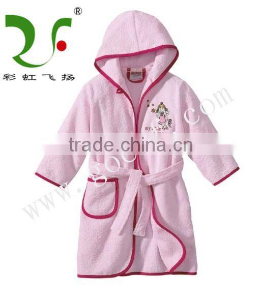 100% cotton terrycloth toddler bathrobes