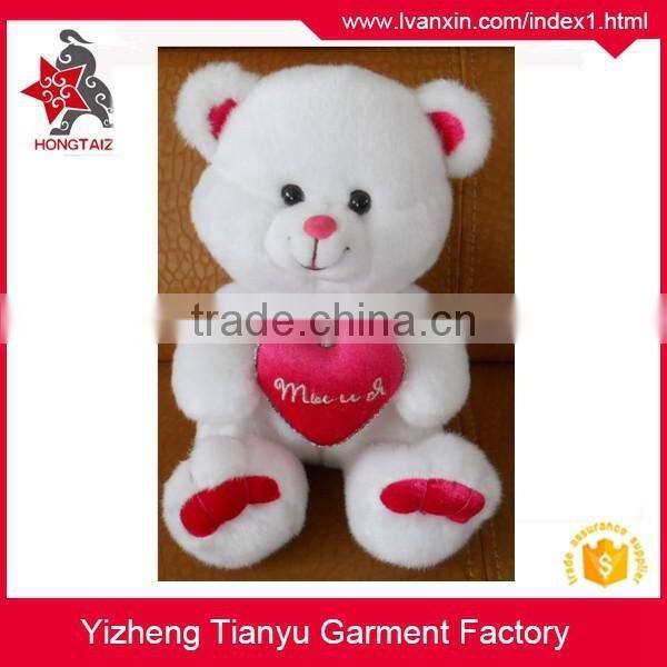 30cm 35cm sitting plush teddy bear animal toys with bow