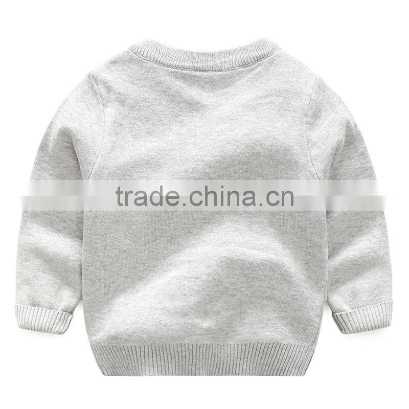 Autumn spring and winter baby wool embroidery knitting design sweater