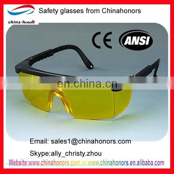 Plastic safety glasses en166/Protective Eyewear Clear Anti-Fog Lens, Black Frame 20 EA/Case