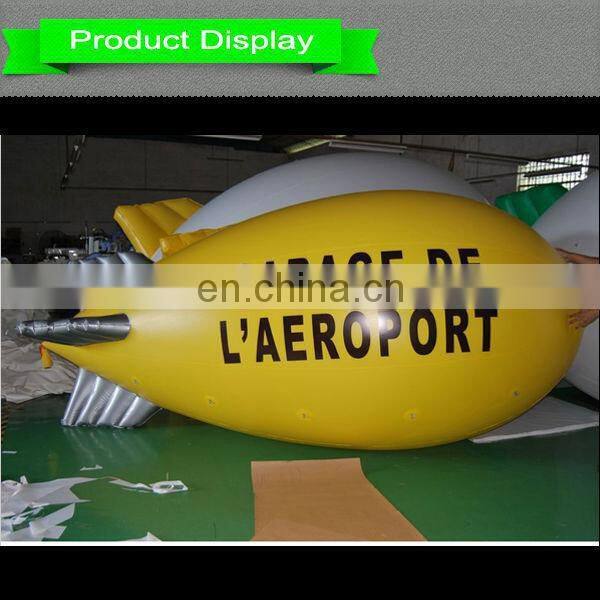 inflatable Yellow Zeppelin, Flying Airship for outdoor promotion event