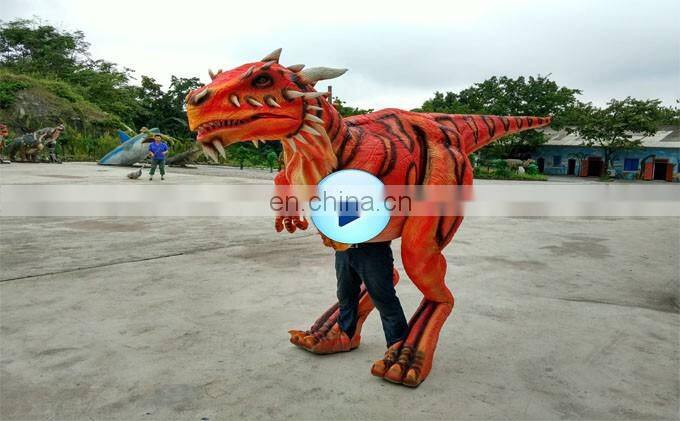 KAWAH Customized Lifelike Realistic Walking Adult Raptor Dinosaur Costume