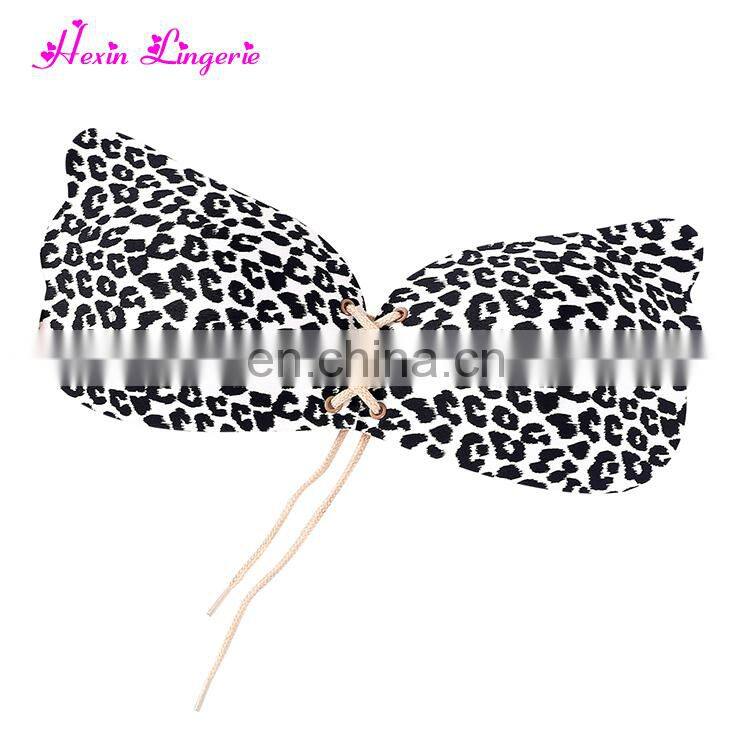 In Stocks White Leopard Veins Sexy Backless Nubra Push Up Invisible Bra
