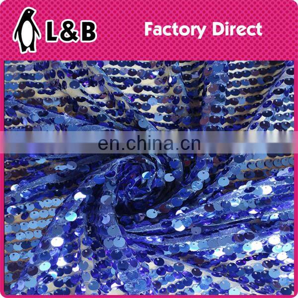 2017 High quality fashion colorful sequin embroidery fabric