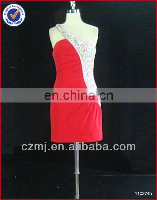 RED beading luxurious cocktail dress evening dress party dress