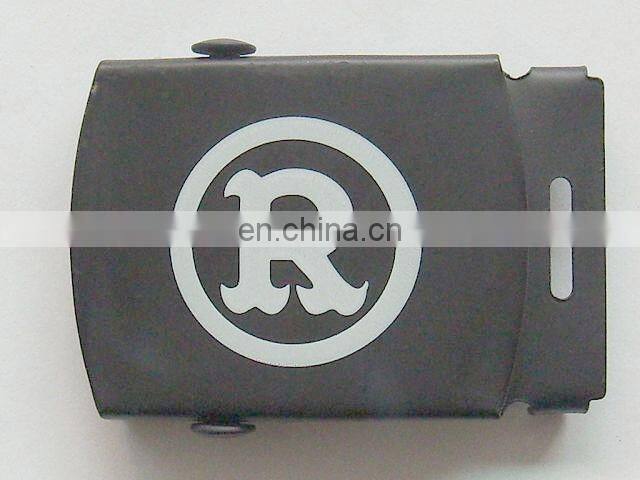 custom printed logo old fashion belt buckle for boys
