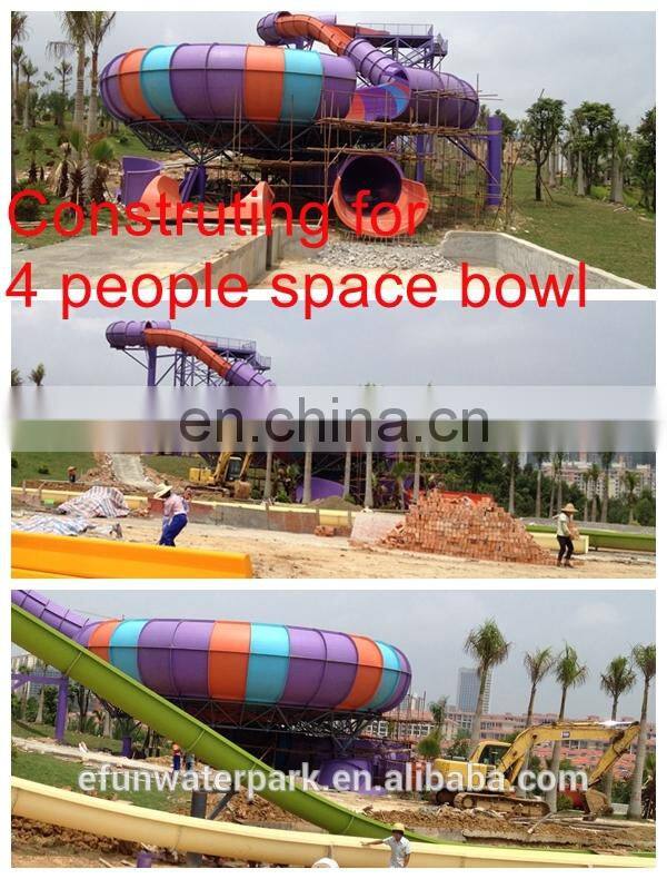 China Guangxi 30,000 Fiberglass Water Slide / Wave Pool / Family Water Playground Water Park