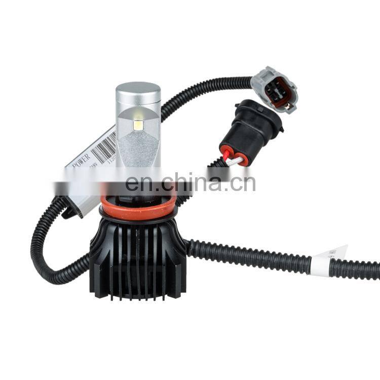 34V H8 led bulb vehicle headlight aluminum conversion lighting kit alloy hollow head lamp