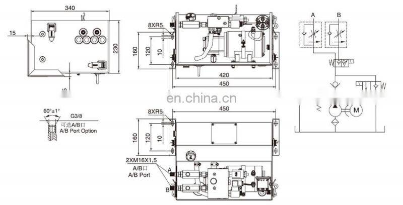 24volt hydraulic power unit for tail lift / lift gate / truck rear lift