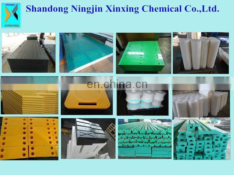Plastic crane outrigger pads engrave company name PE truck panel Crane stabilizer pad outrigger pads for boom truck