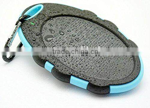 5000mah solar energy power bank, waterproof solar power bank charger