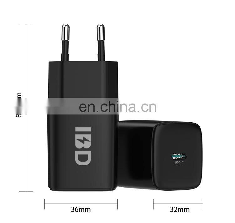 2021 Portable Mobile Phone Fast Charging Adapter Mini USB-C PD20W Charger For iPhone 12 PD 20W charger
