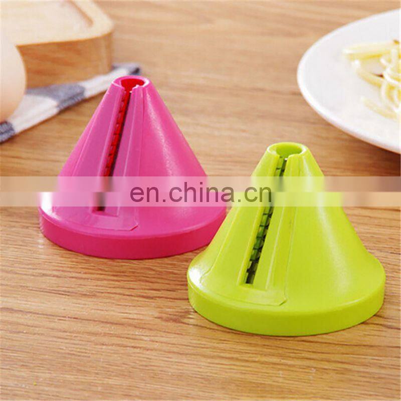 Gadget Funnel Model Vegetable Shred Device Spiral Slicer Carrot Radish Cutter Kitchen Tool Random Color