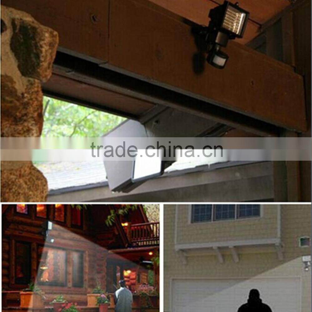 Solar panel supply power led flood light with PIR Motion Sensor