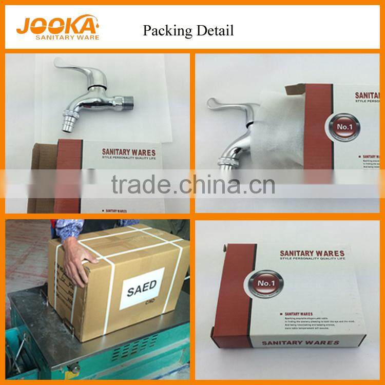 Wall mounted long brass bibcock