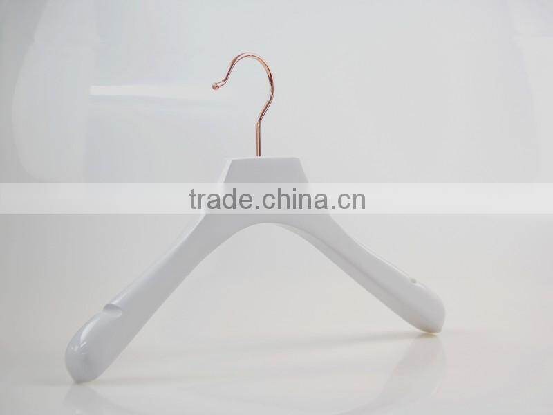 high end wooden hanger matched sets with gold hardware