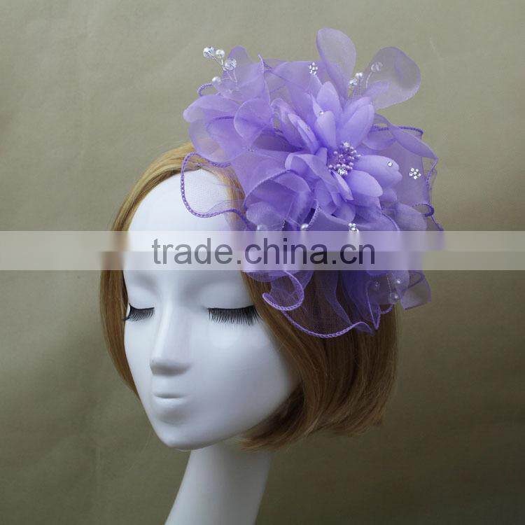 Custom Design Ladies Bridal Hair Accessories Fascinator For Wedding