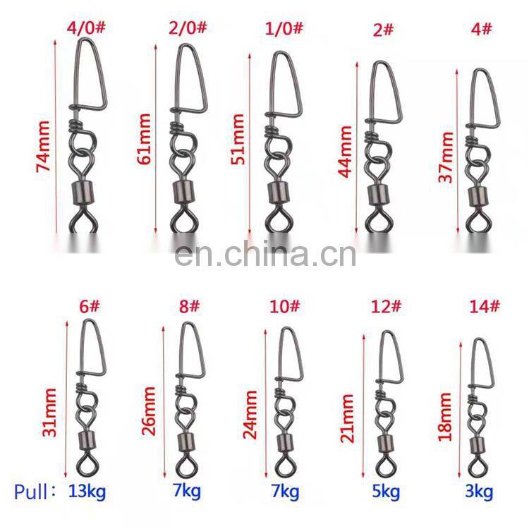 Lightweight Stainless Steel Connector For Fast Rotating Fishing Swivel