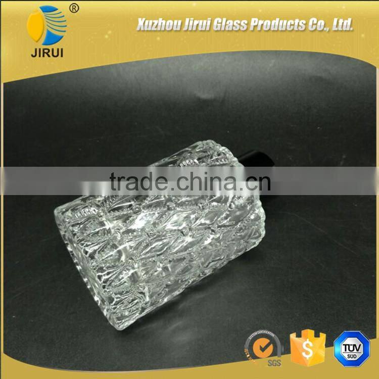 200ml clear square glass diffuser bottles