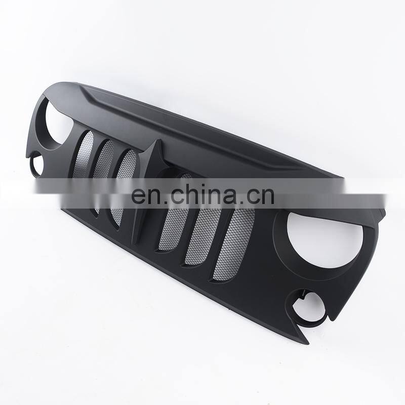4x4 Auto front grille for Jeep Wrangler JK 07-17 accessories black grille from Maike