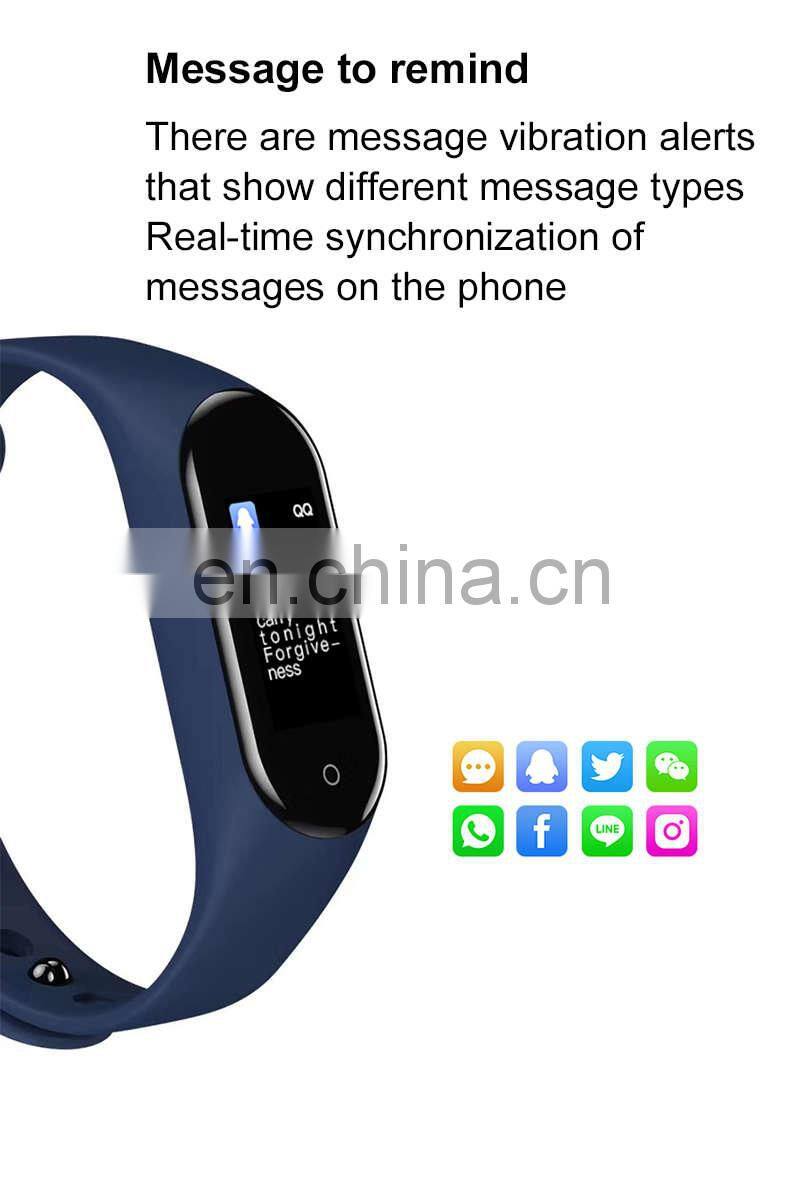 M4 Smart Watch Sport Bracelet Waterproof Sedentary Remind Heart Rate Fitness Tracker Smartwatch M4