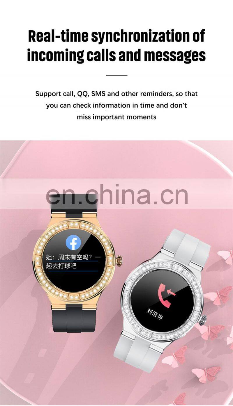 LIGE BW0323 Women Smartwatch For Android Ios Waterproof Heart Rate Fitness Wristwatch Exercise Smart Watch