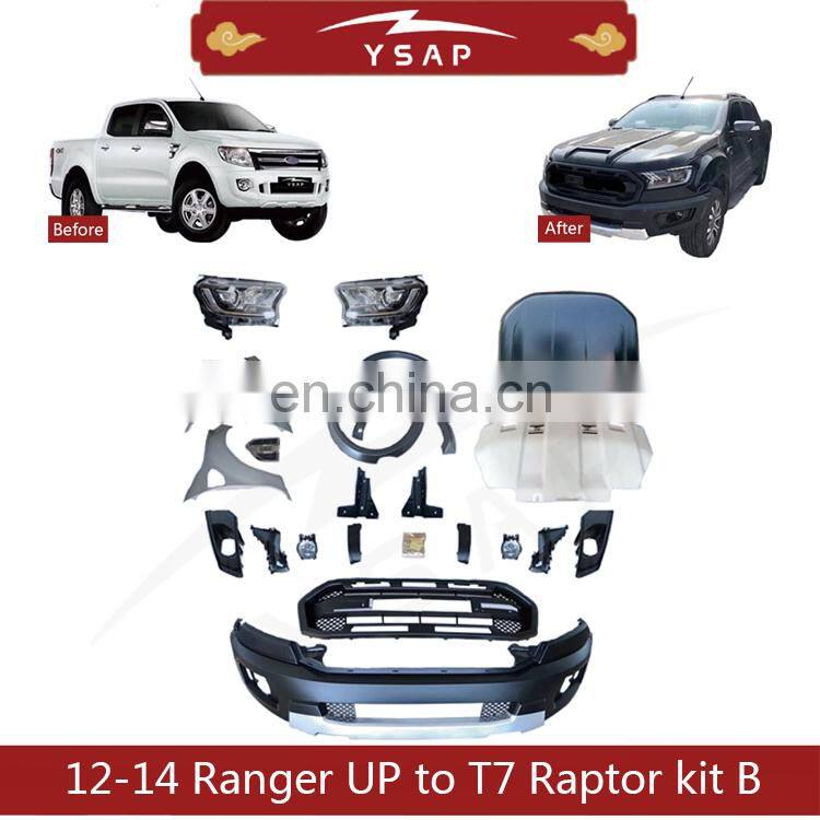 Factory price upgrade body kit facelift kit for 2012-2014 Ranger T6 upgrade to T7 Raptor kit