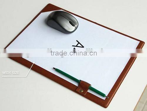 2016 new design custom saffiano leather mouse mat mouse pad mousepad