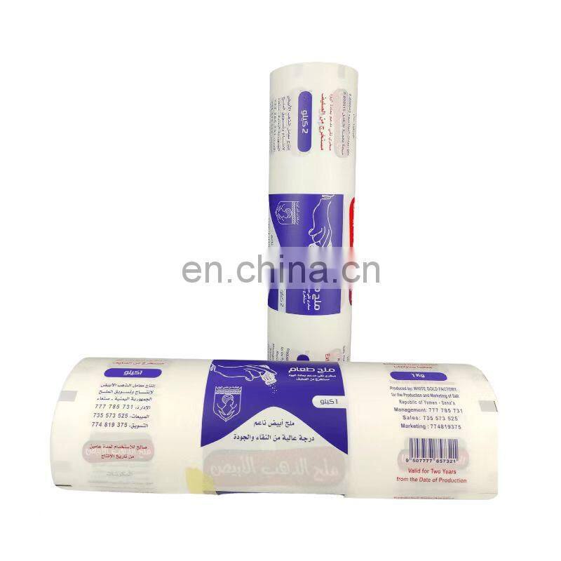 Good quality custom sachet packaging roll film for sea salt