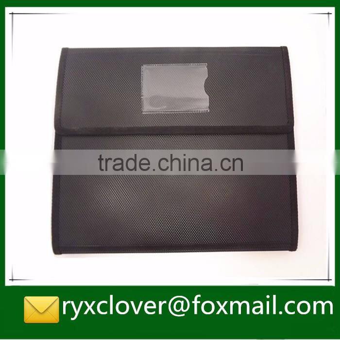 velcro pvc expanding clear pocket file folder with clip