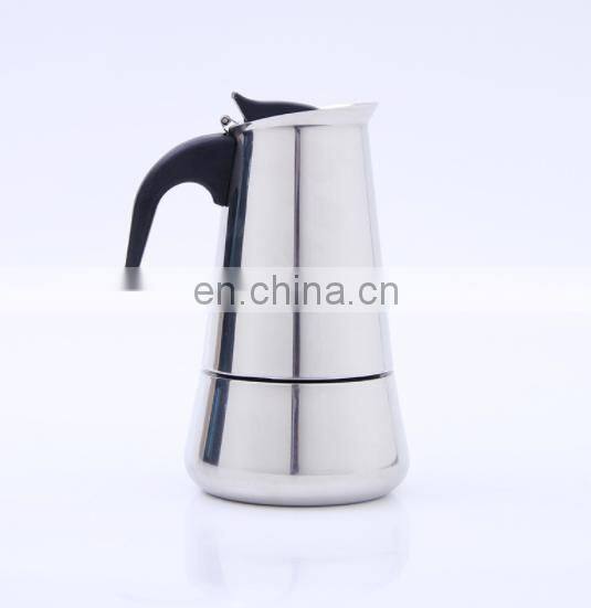 CHINA FACTORY 6 Cup Coffee Maker Stovetop Espresso Coffee Maker Moka Coffee Pot Stainless Steel