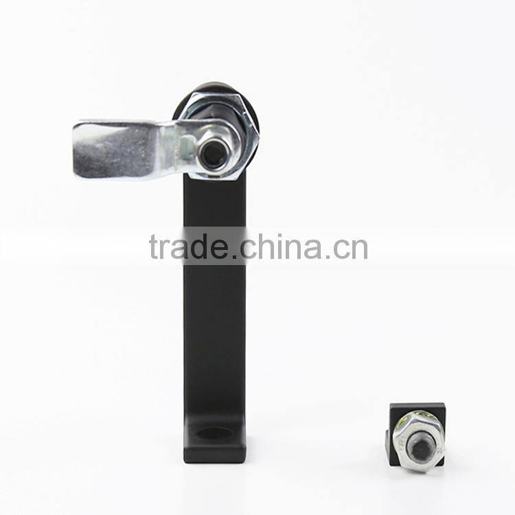 CE RoHS 2015 FEILEI MS868 China factory black powder zinc alloy cabinet L handle lock with padlock device