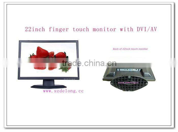 22" aluminium housing touch monitor with TFT LCD panel