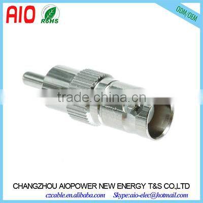 Straight zinc alloy Coaxial Adapter RCA Female to BNC Female RCA to BNC