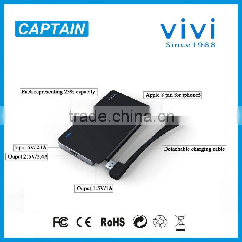 usb charger power bank 8000mah power bank charger plates wholesale for smartphone tablet iph5/iph4 samsung camera ROHS CE FCC