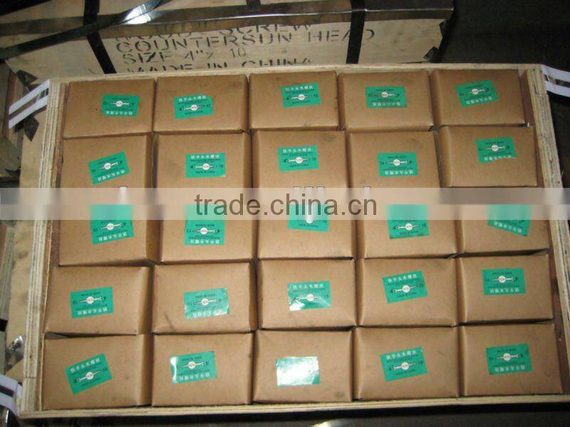slotted countersunk head wood screw